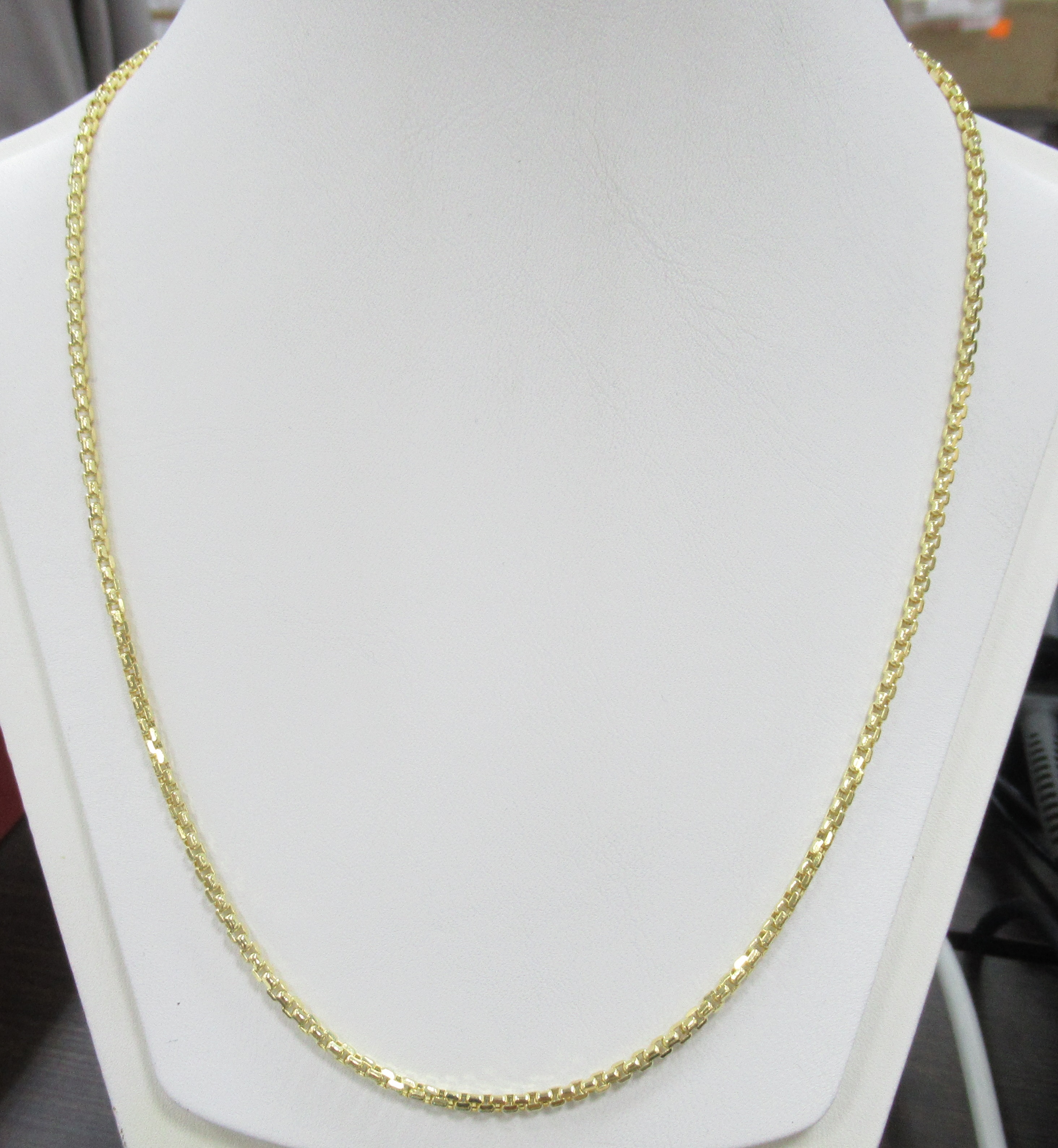 Цепь из желтого золота плетение "Якорное"